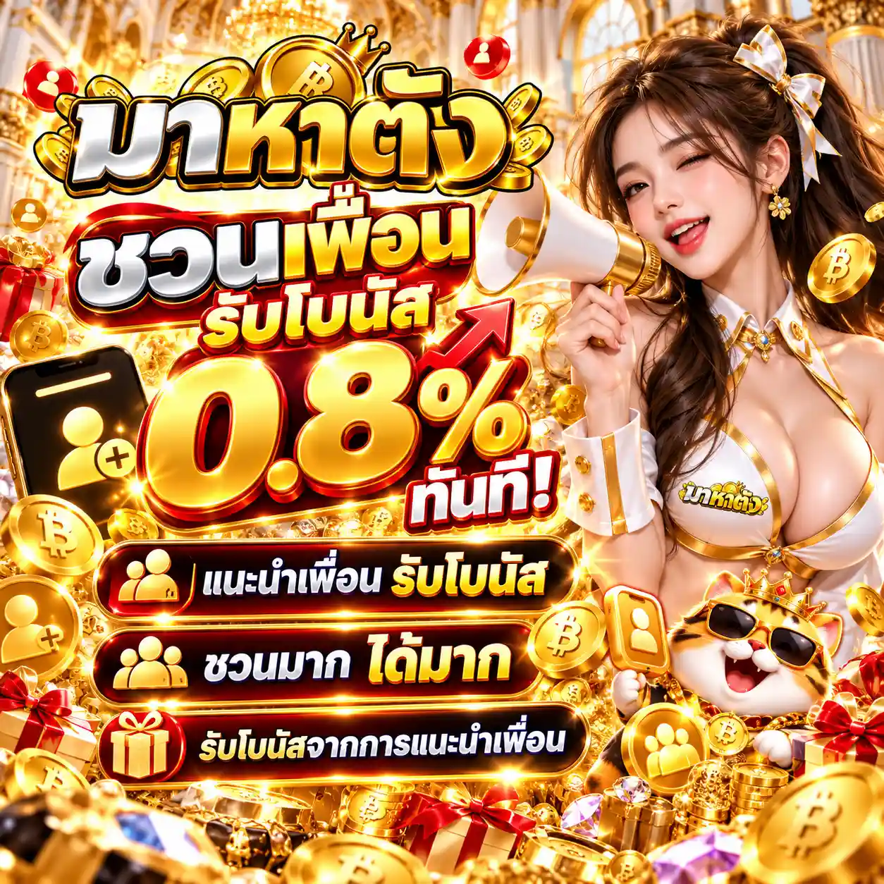 มาหาตัง | เกมคาสิโนออนไลน์ รองรับมือถือ โบนัสแรง บริการ 24 ชม.